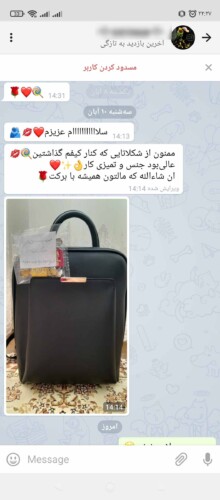 عکس ارسالی از کاربر کوله پشتی مشکی سلین عکس ارسالی از کاربر کوله پشتی مشکی سلین