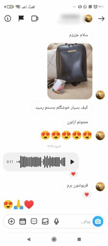 تصویر ارسالی کاربر کوله پشتی زنانه سلین تصویر ارسالی کاربر کوله پشتی زنانه سلین